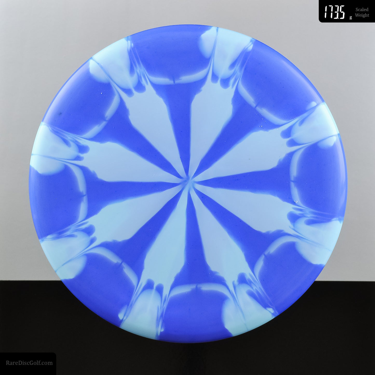 Meridian Discs Mojave Disc Golf Putter in Marbled Graphite plastic blue/light blue