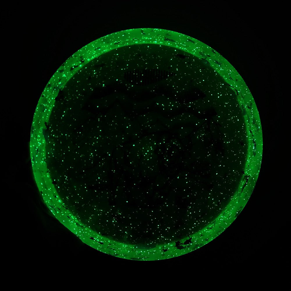 Meridian Discs Borealis glow plastic sample.