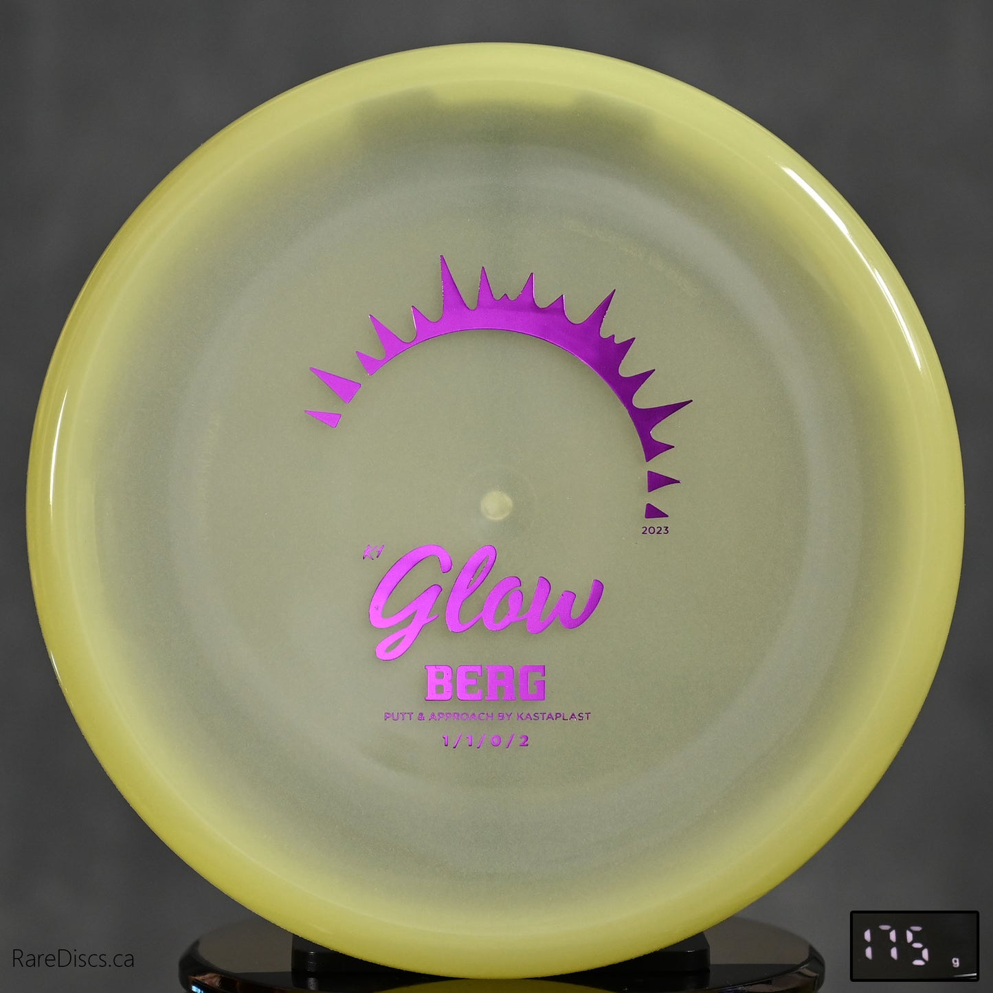 Kastaplast Berg K1 Glow 2024 Rare Discs Canada putter