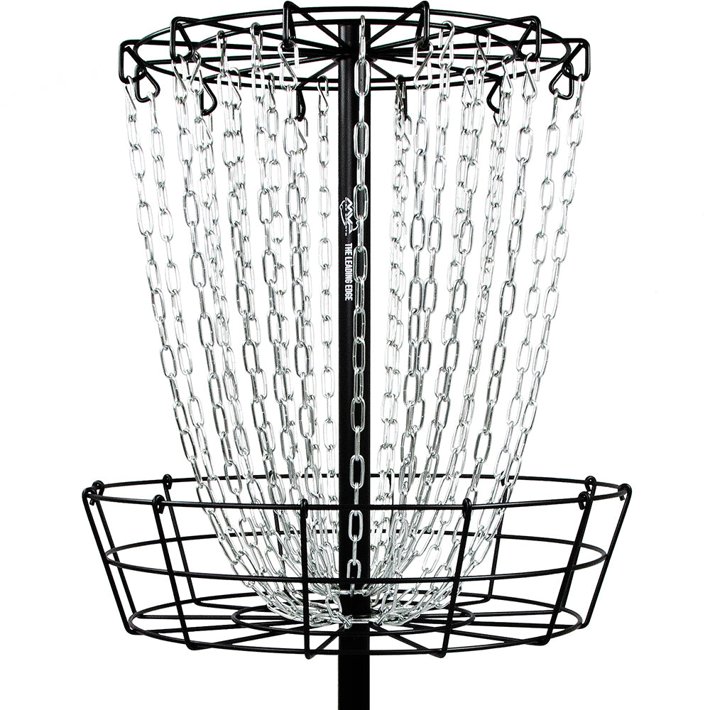 MVP Black Hole Practice disc golf basket light weight affordable