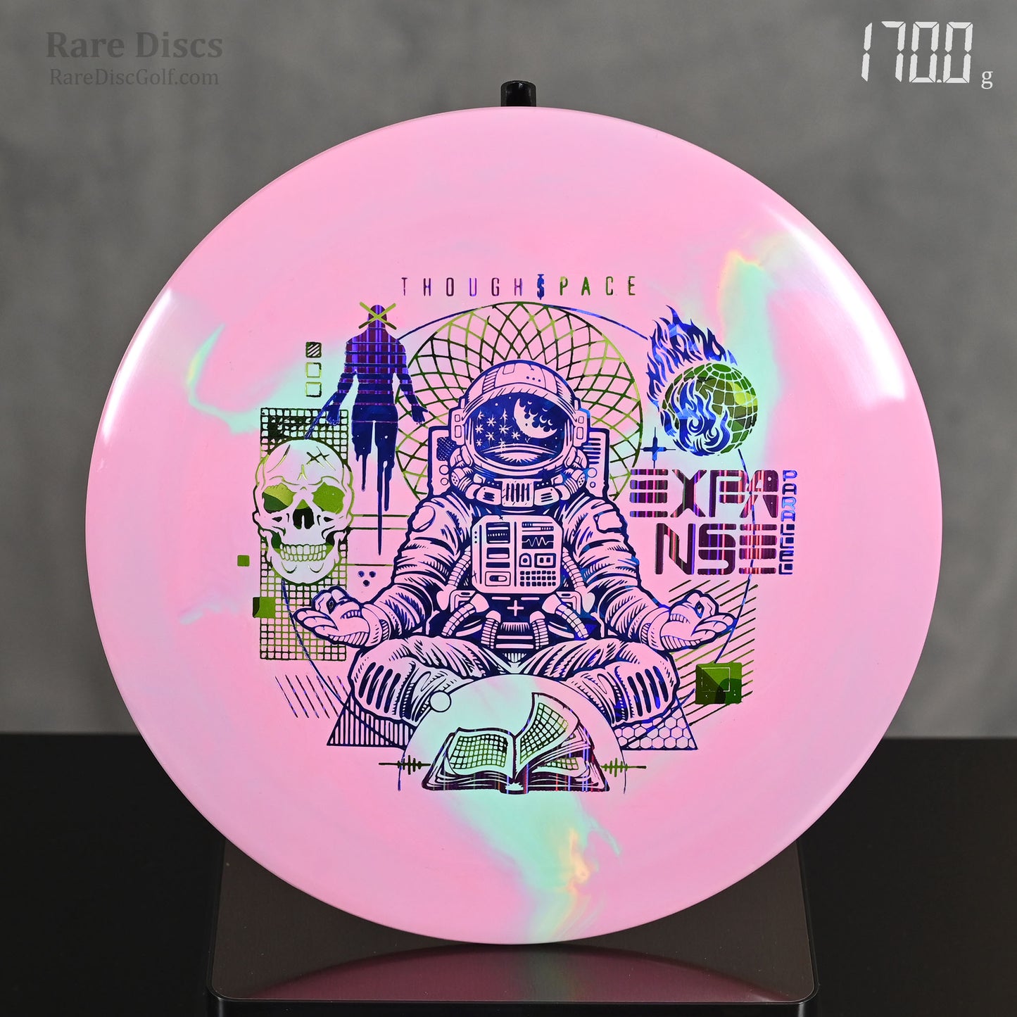 Thought Space Athletics TSA Expanse Parallel disc golf driver with meditating space man stamp Rare Discs Canada