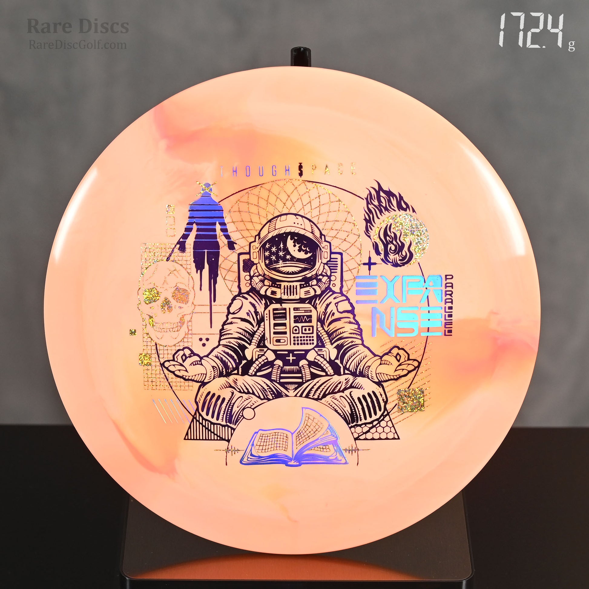 Thought Space Athletics TSA Expanse Parallel disc golf driver with meditating space man stamp Rare Discs Canada