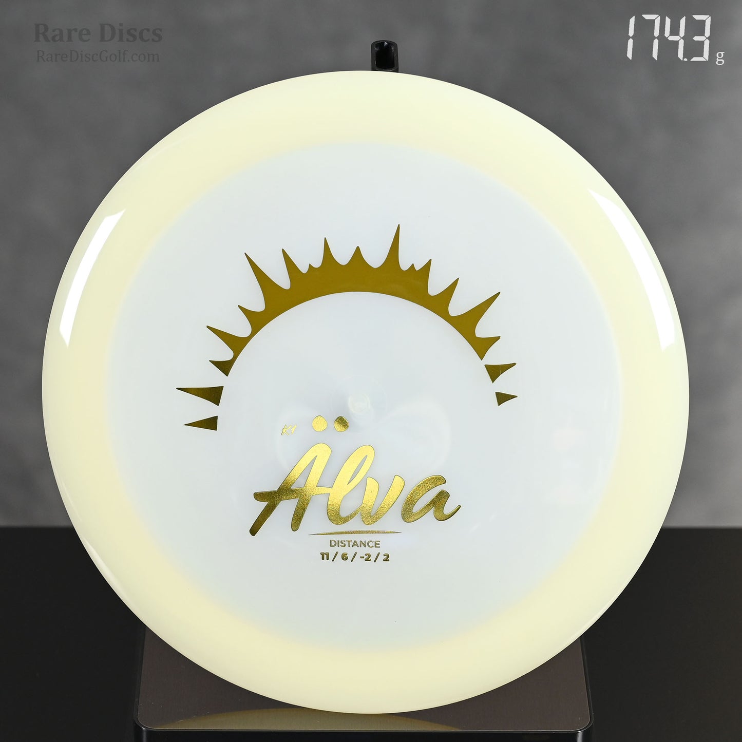 Kastaplast Alva straight flying disc golf driver K1 glow in the dark plastic Rare Discs Canada