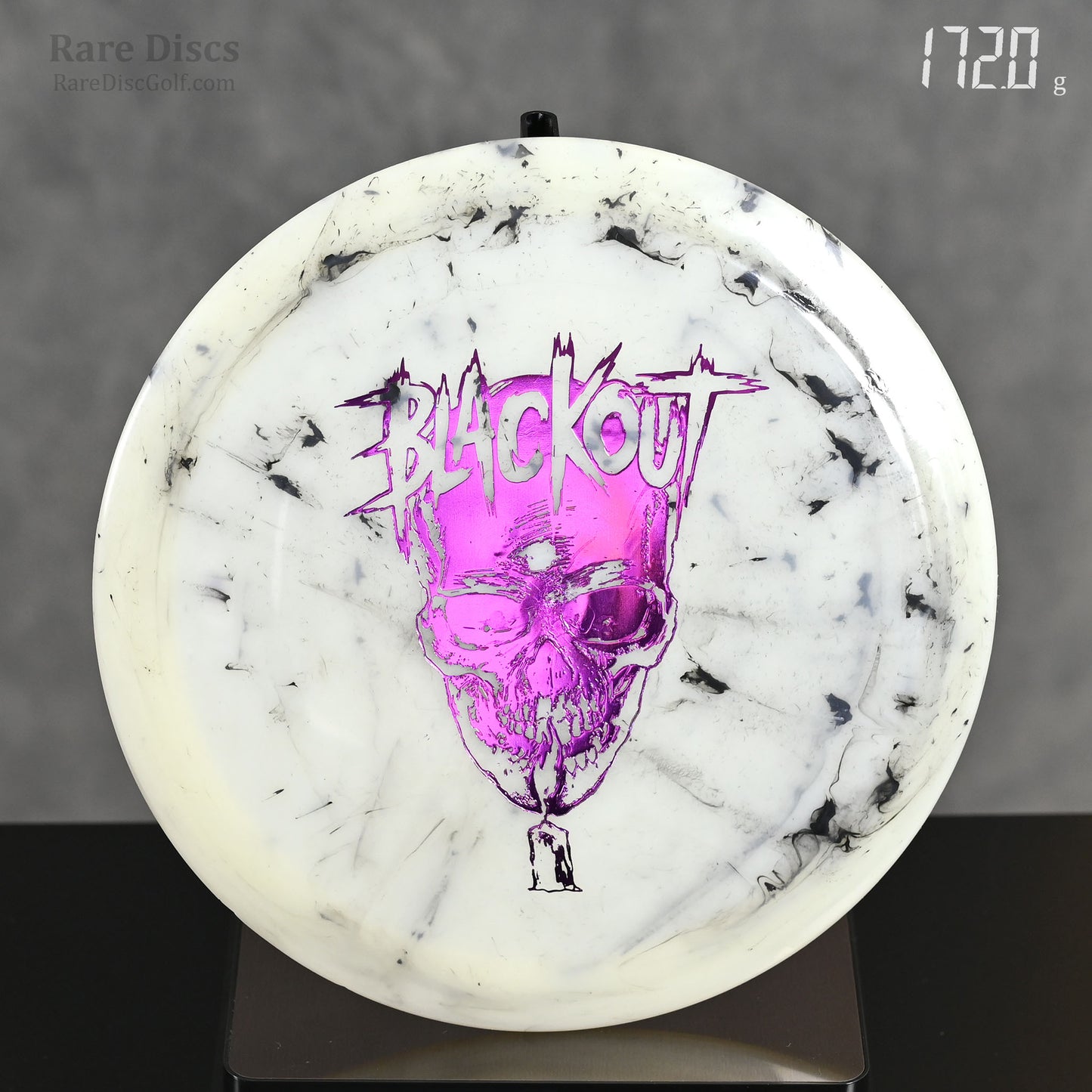 Doomsday discs blackout Disc golf driver skull stamp glow in the dark plastic Rare Discs Canada