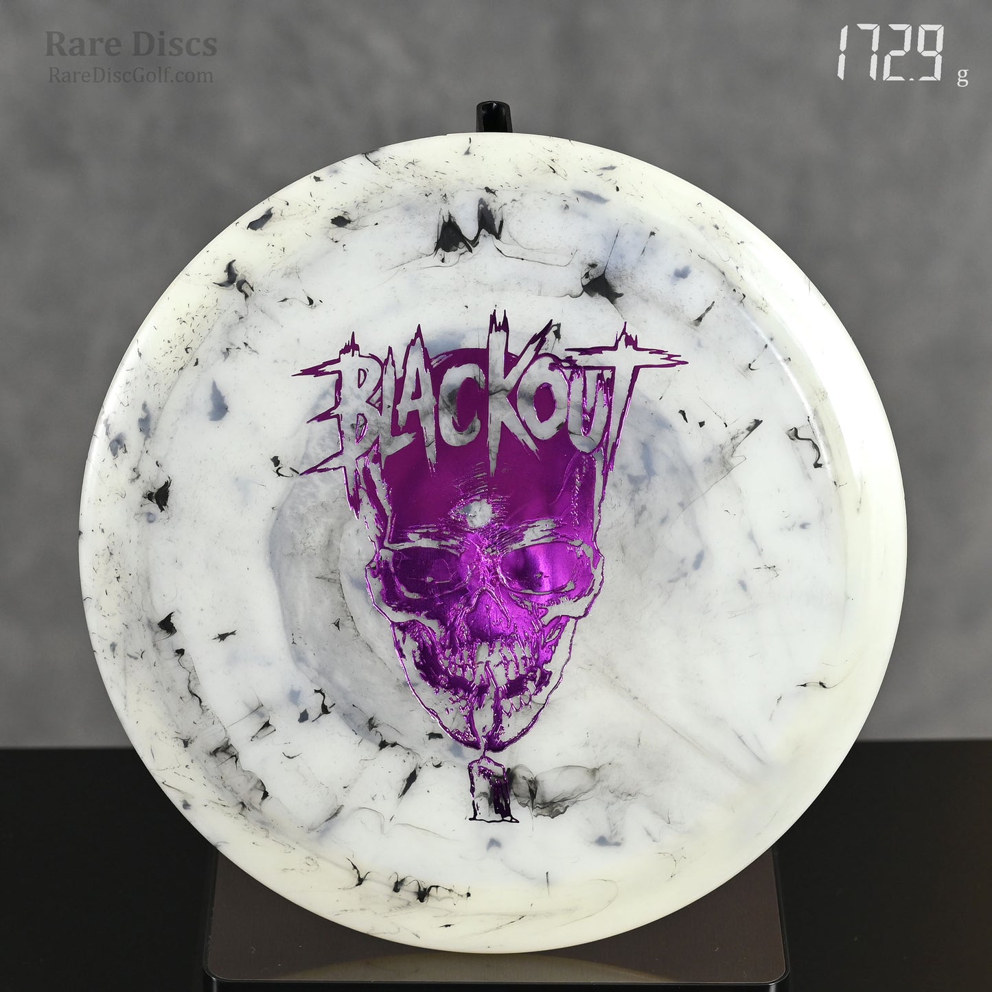 Doomsday discs blackout Disc golf driver skull stamp glow in the dark plastic Rare Discs Canada