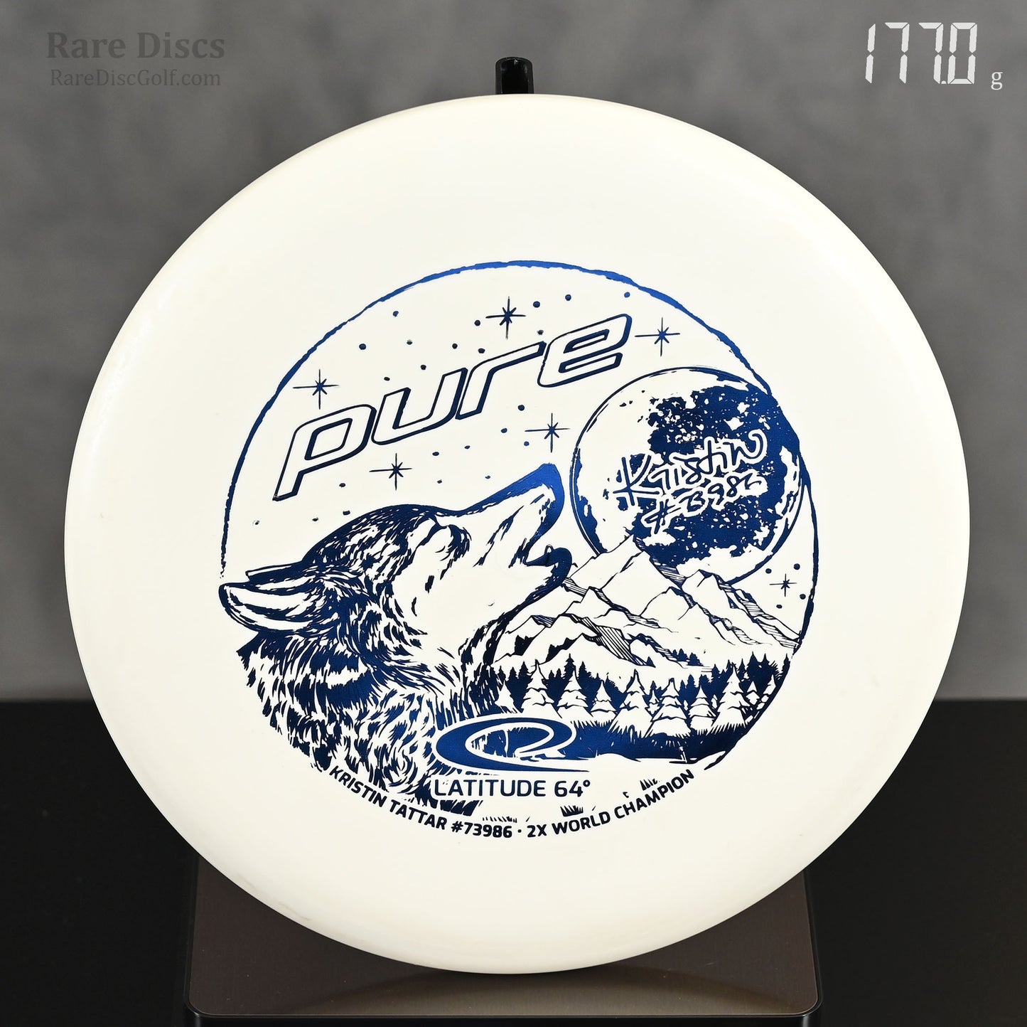 Latitude 64 Pure Zero Moonshine Wolf Stamp glow in the dark golf disc putter Rare Discs Canada