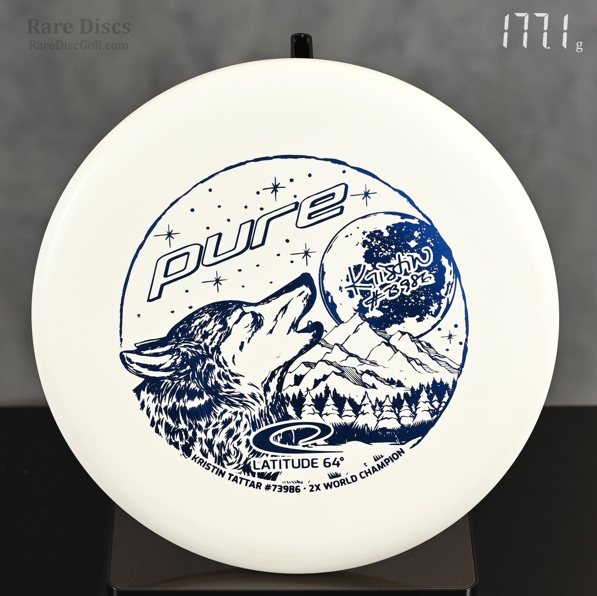 Latitude 64 Pure Zero Moonshine Wolf Stamp glow in the dark golf disc putter Rare Discs Canada