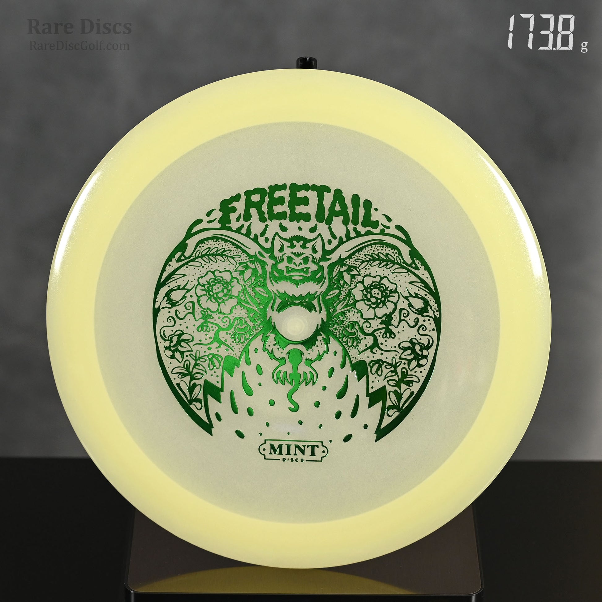 Mint Discs Freetail flippy distance driver in glow plastic with bat stamp rare discs canada