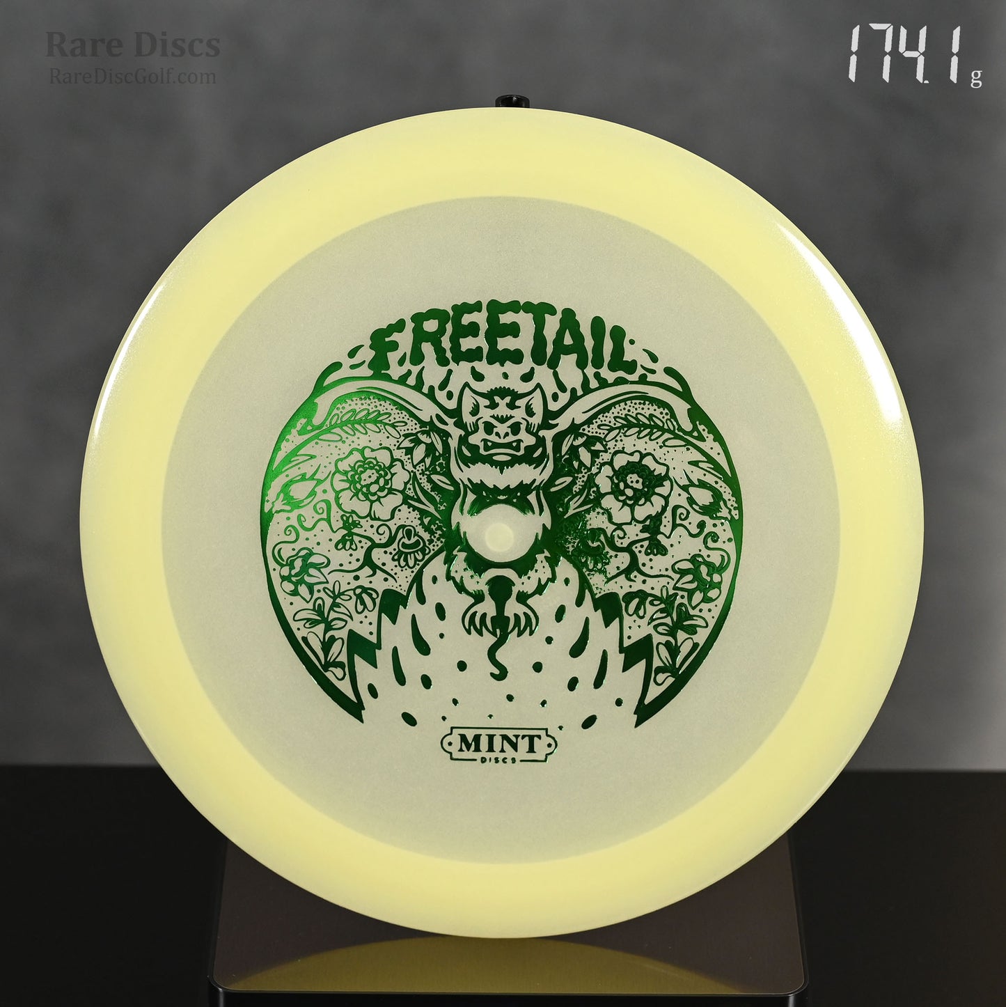 Mint Discs Freetail flippy distance driver in glow plastic with bat stamp rare discs canada