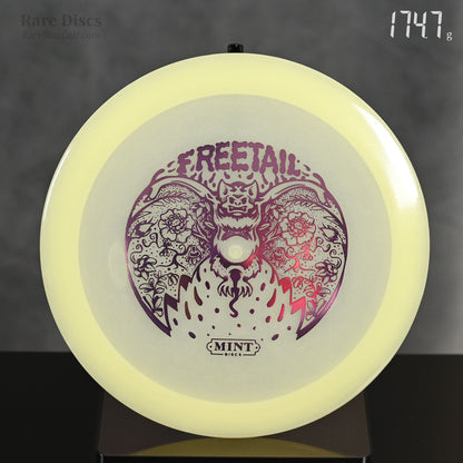 Mint Discs Freetail flippy distance driver in glow plastic with bat stamp rare discs canada