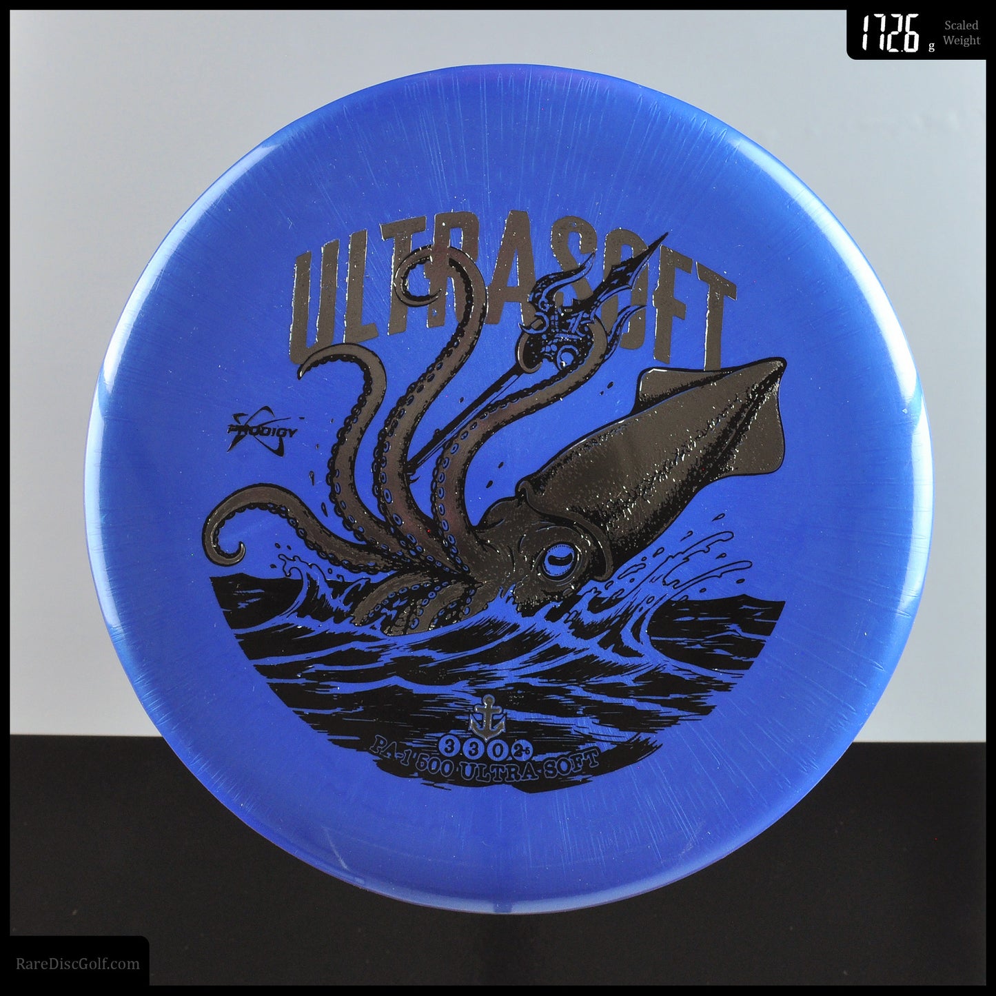 Tidal Tyrant PA-1 disc golf putter with squid