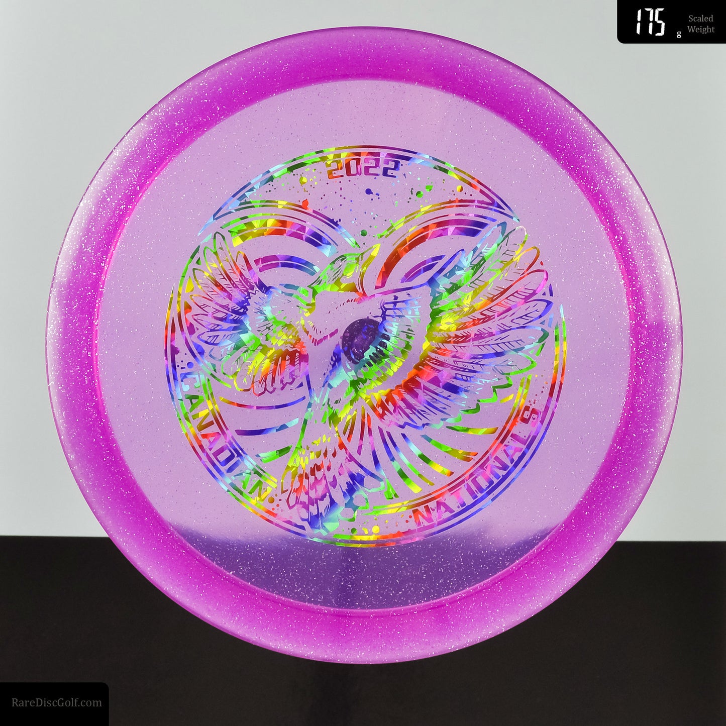 Discmania FD C-Line Metal Flake (Canada Nationals 2022 special edition stamp) disc golf fairway driver Rare Discs Canada - Purple/Rainbow