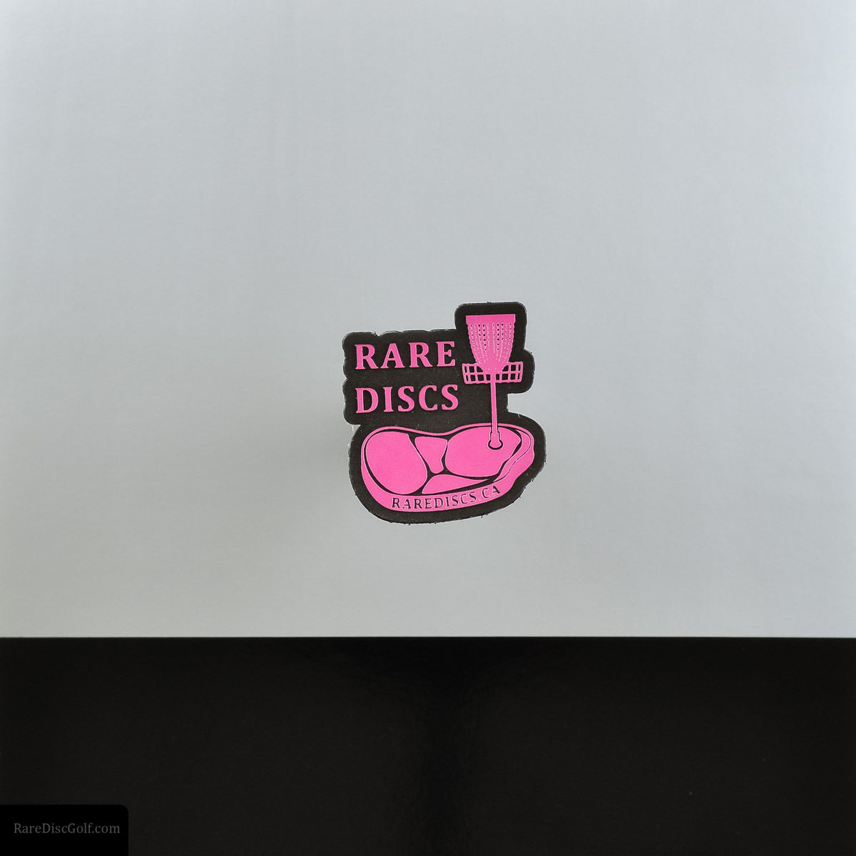 Rare Discs velcro patch pink