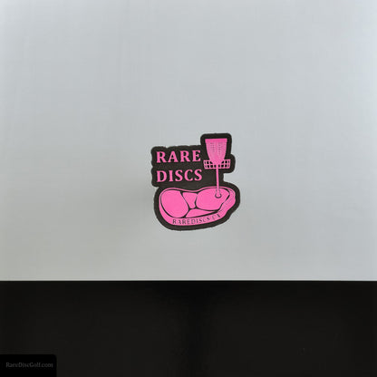 Rare Discs velcro patch pink