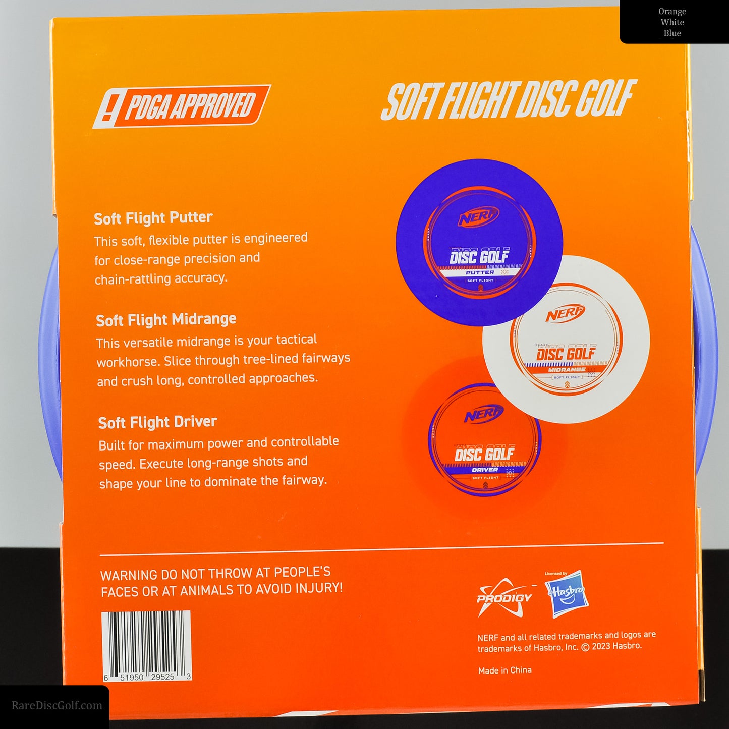 Nerf Soft Flight 3-Disc Set rare discs canada back