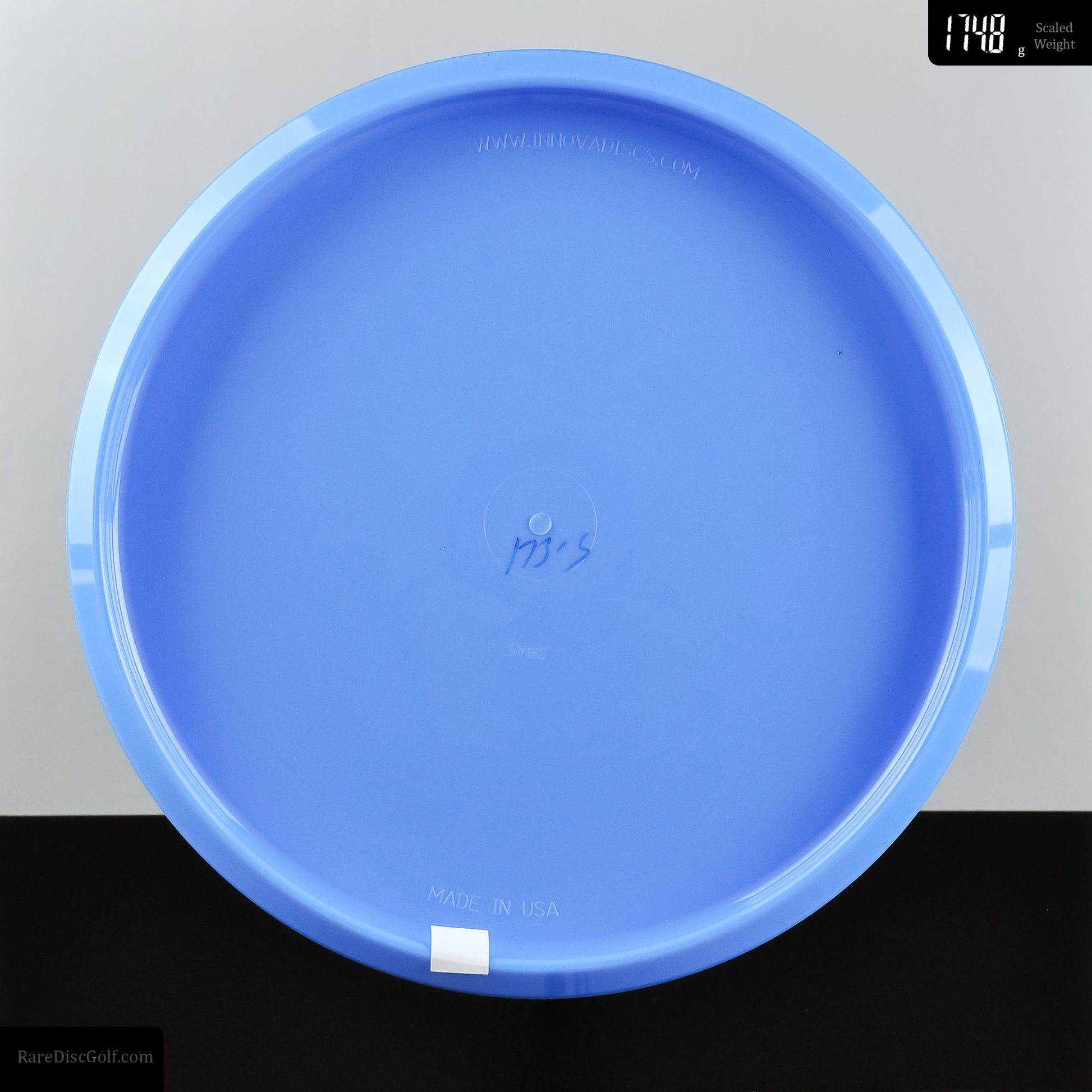 Innova Sync disc golf putter underside back view