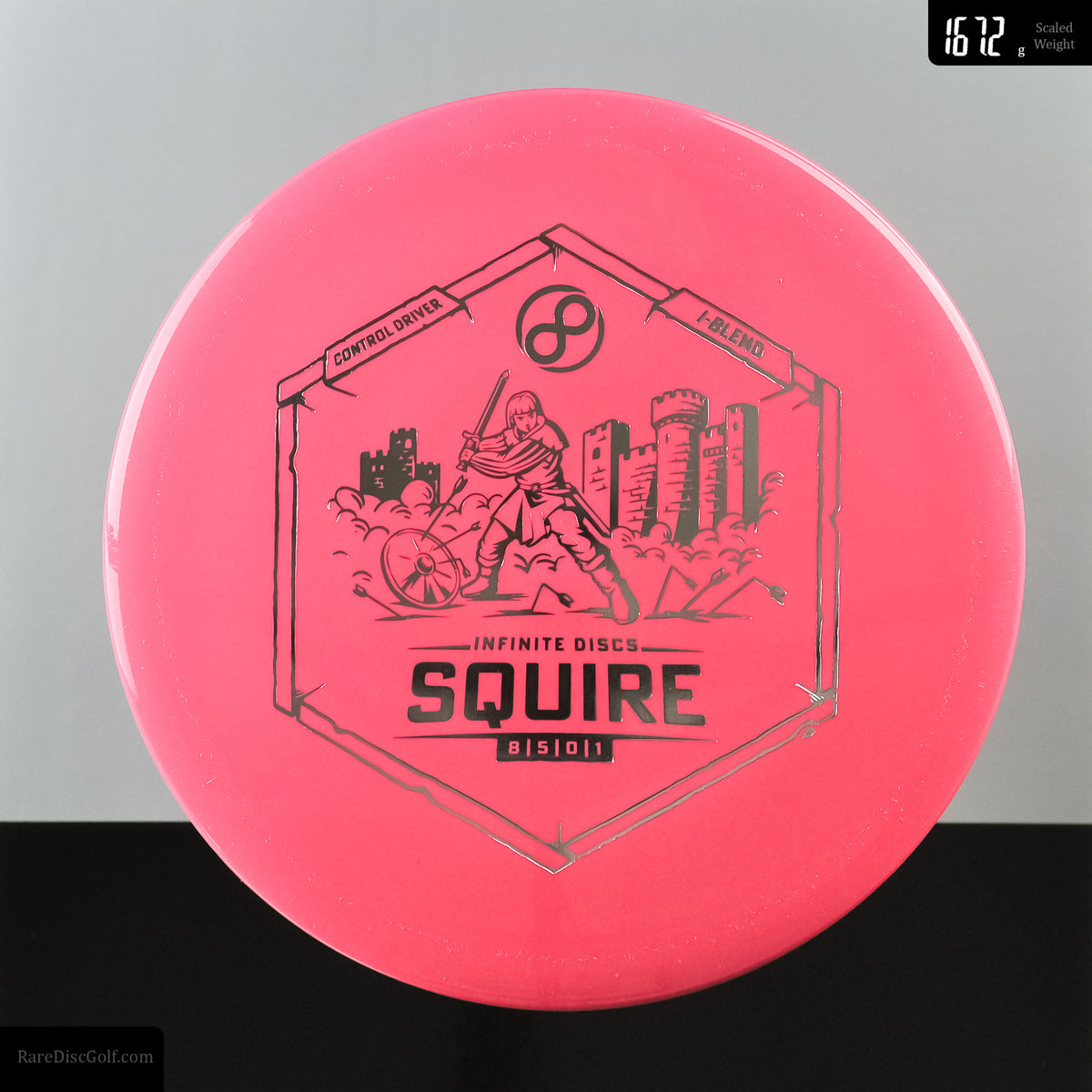 Infintie discs squire disc golf fairway driver in pink 167g