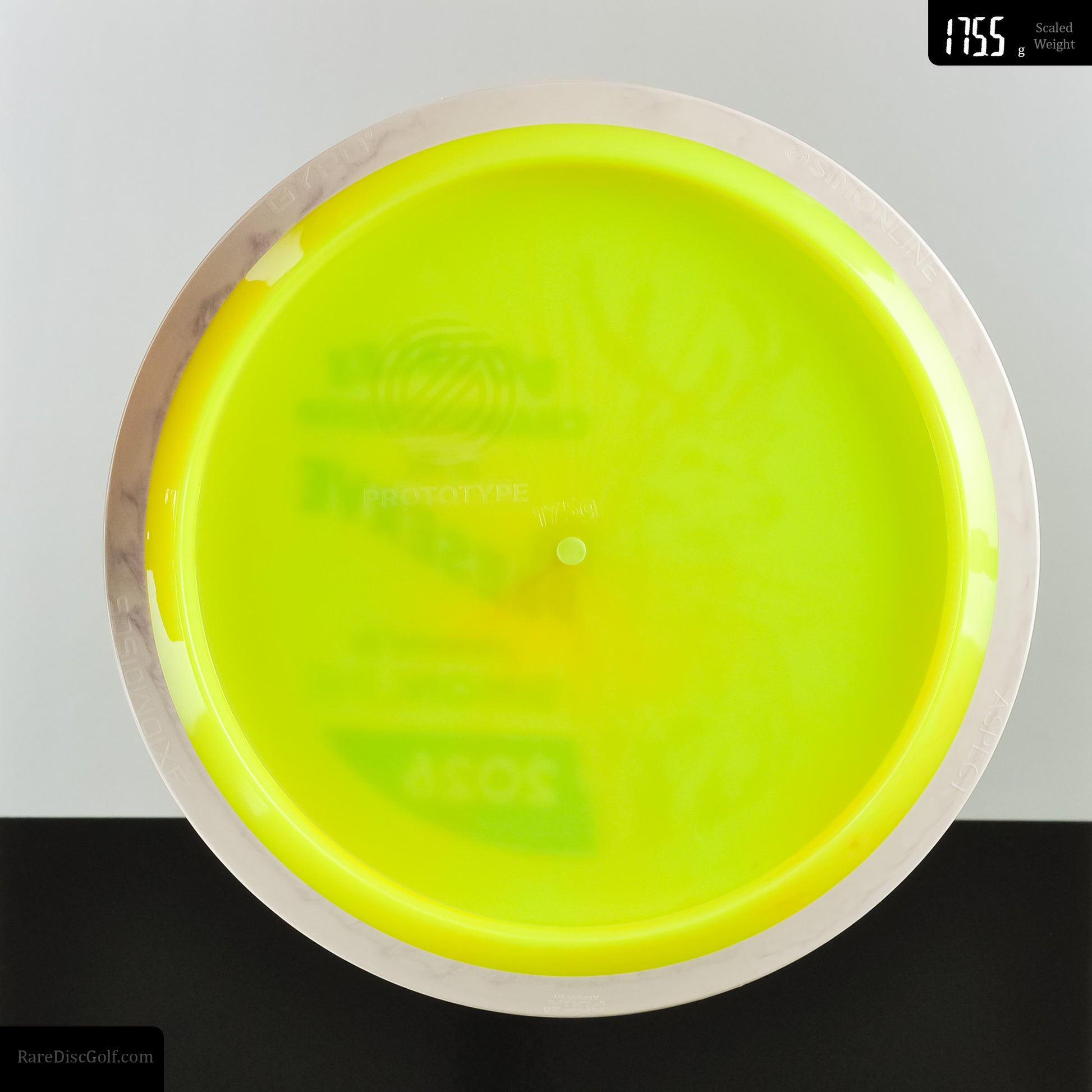 Axiom aspect disc golf fairway driver underside prototype stamp simonline