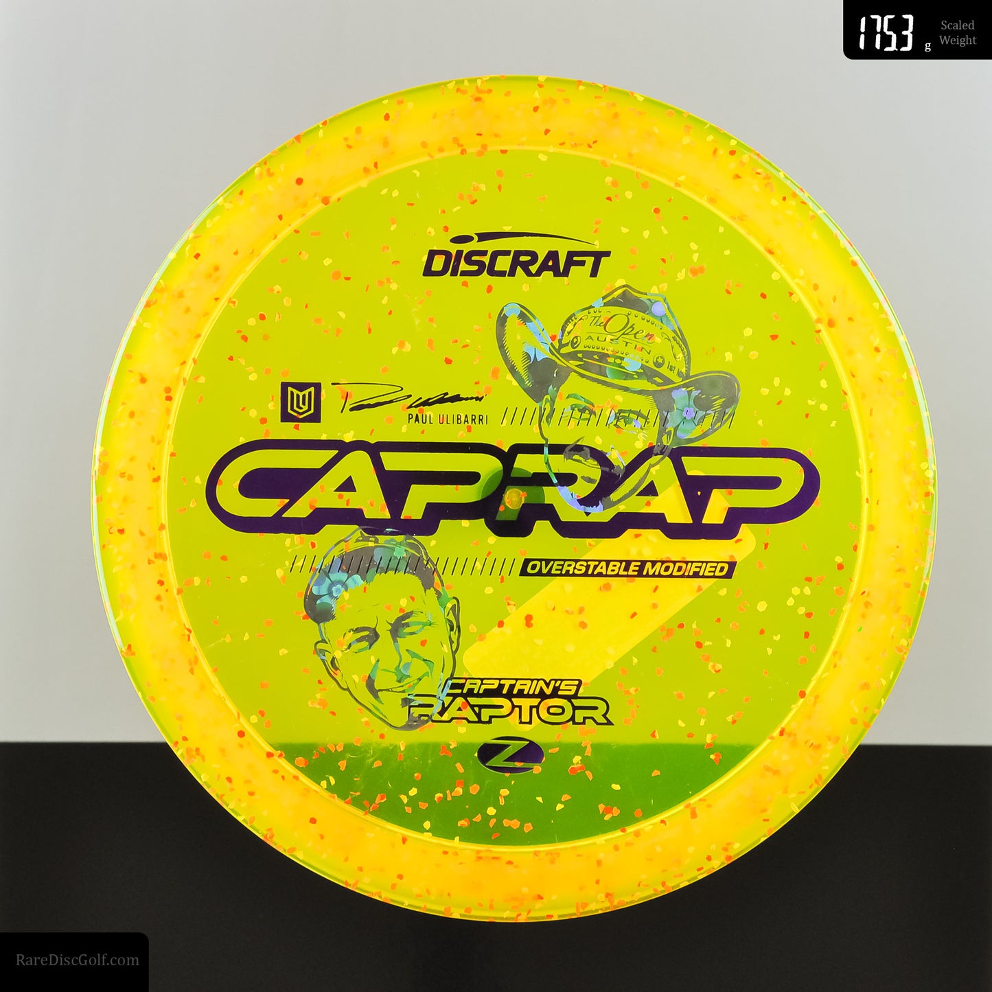 Discraft Captain's Raptor - Z Confetti - Ulibarri x Brad Hammock Collab
