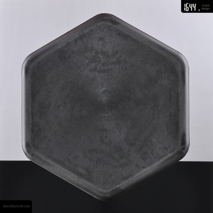 Six Sided Discs x Trash Panda flexigon hexigon recycled plastic disc golf object for throwing Rare Discs Canada top view