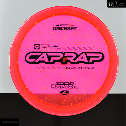 Discraft Captain's Raptor - Z Confetti