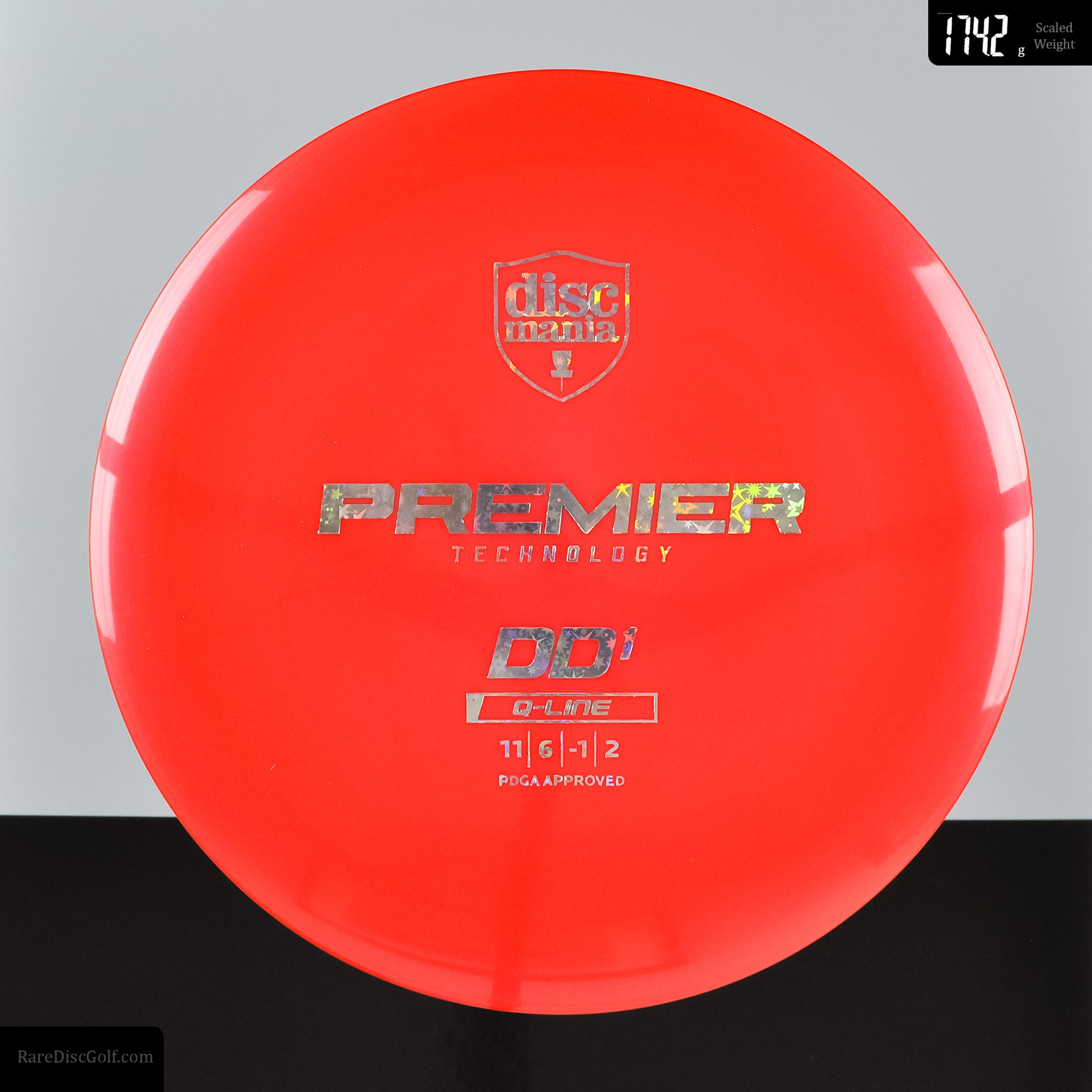 Discmania Premier DD1 Q-Line disc golf distance driver Rare Discs Canada Red