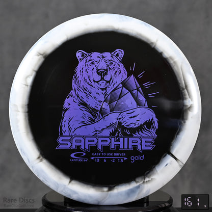 Latitude 64 Sapphire - Gold Orbit Inverted Stamp
