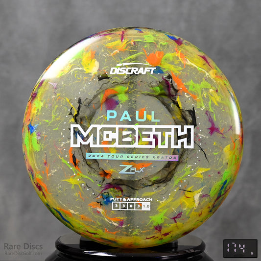 Paul McBeth Kratos  Discraft Jawbreaker Z FLX 2024 Tour Series Disc Golf Frisbee Disc Rare Discs