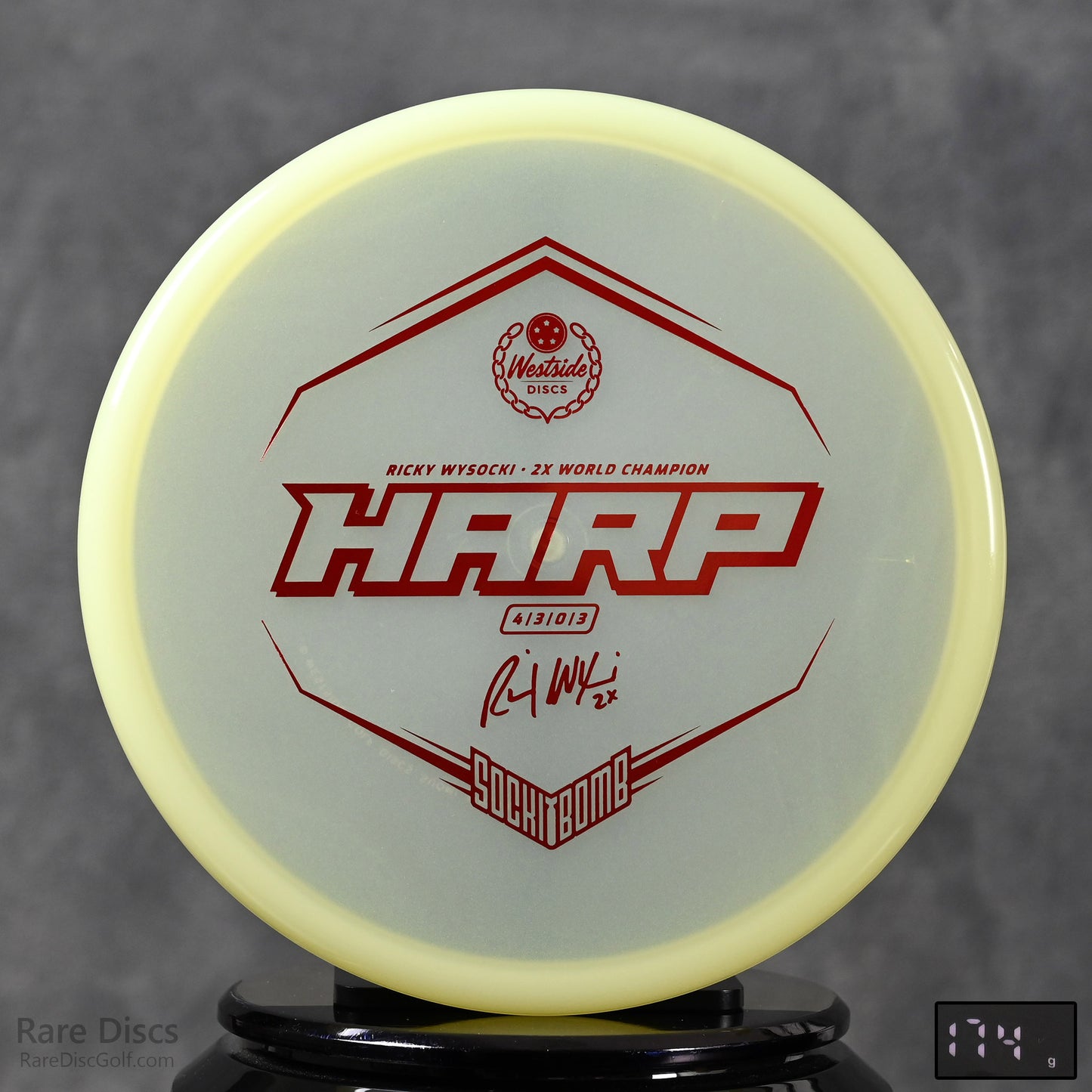 Ricky Wysocki Sockibomb 2X Glow Harp Approach Disc