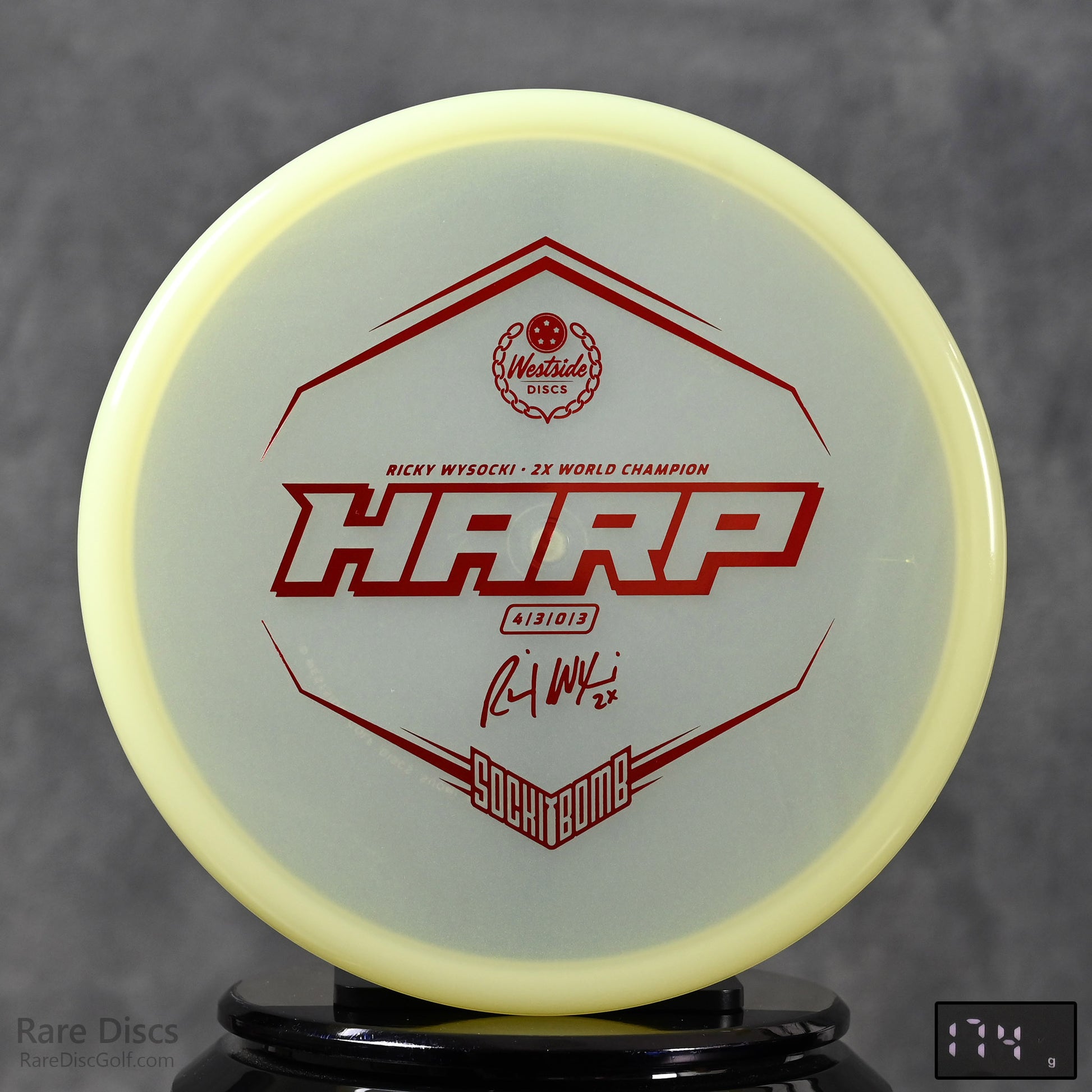 Ricky Wysocki Sockibomb 2X Glow Harp Approach Disc