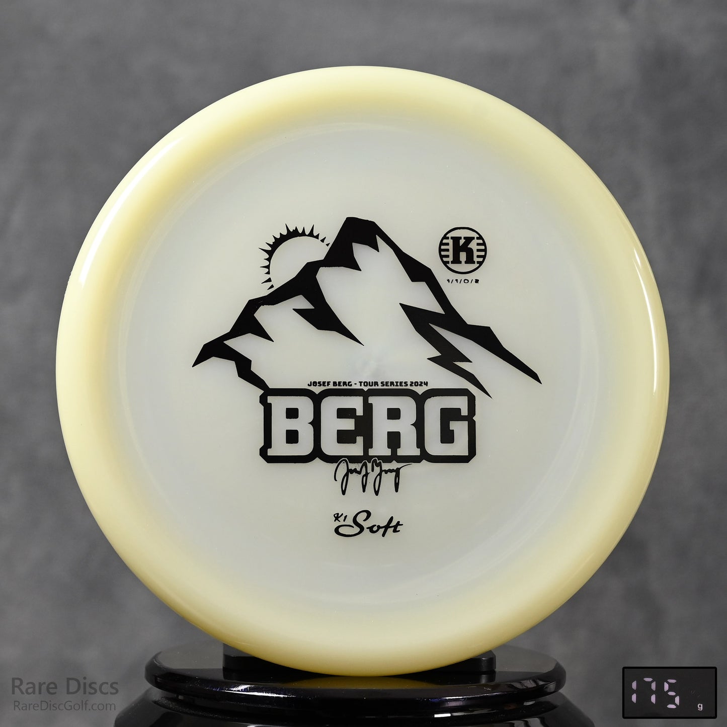 Kastaplast K1 Soft Glow Berg Josef Berg Tour Series Golf Approach Disc 2024 Canada