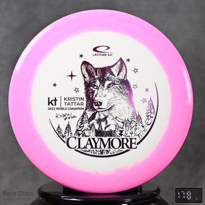 Latitude 64 Claymore kristan tattar world champion golf disc wolf stamp rare discs canada