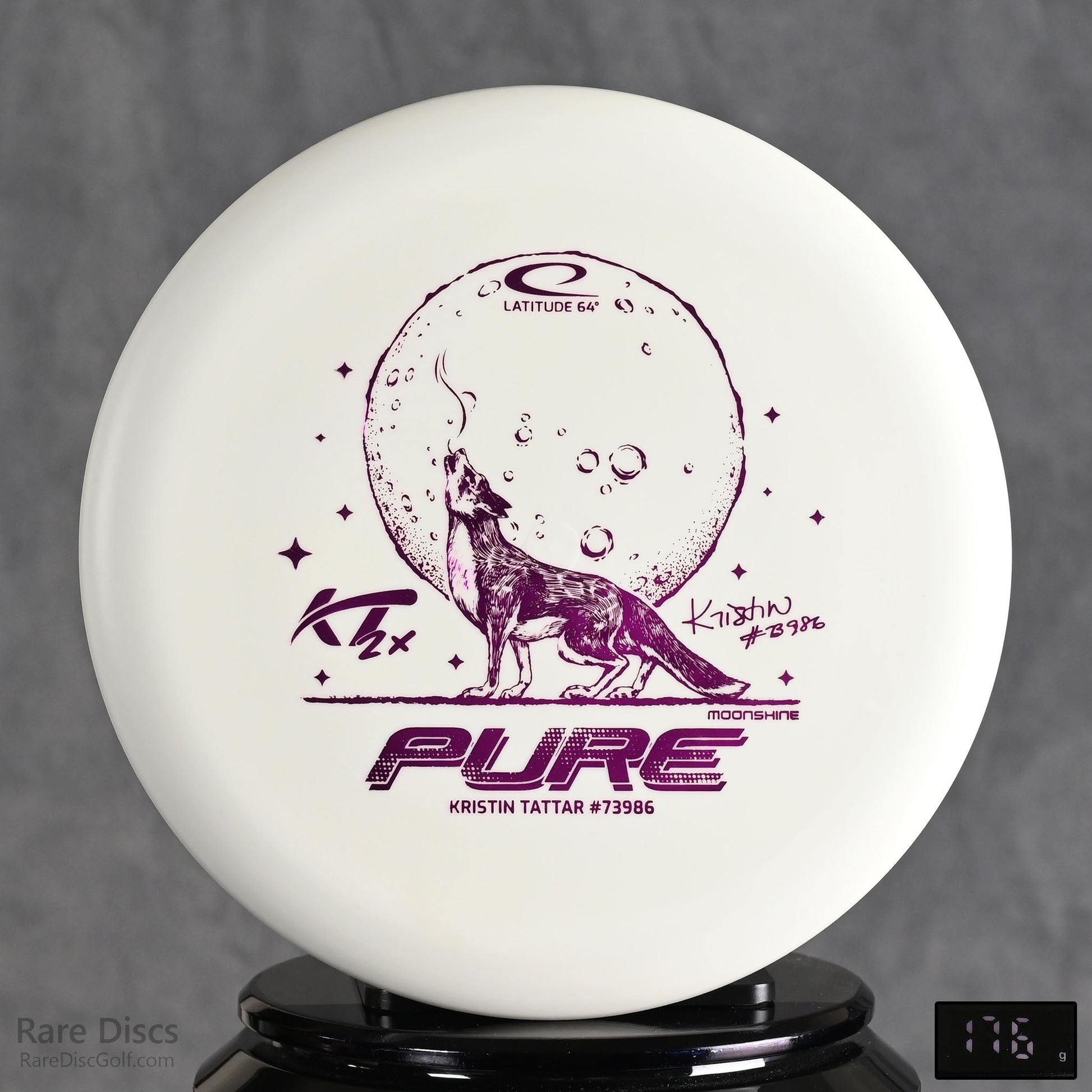 Latitude 64 Pure Disc Golf Glow Putter Special Edition Kristain Tattar