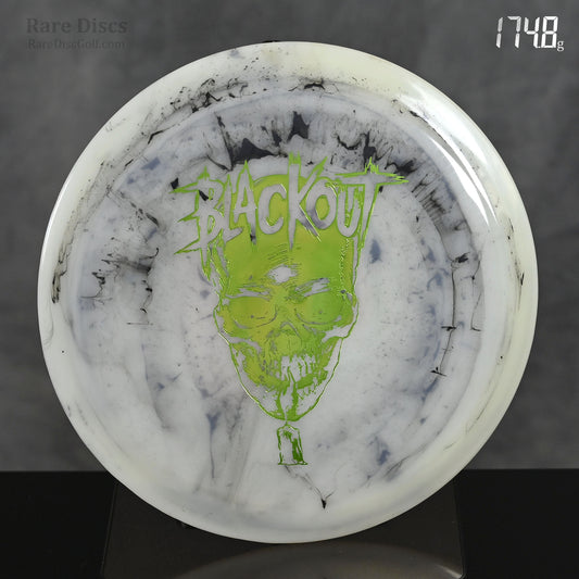 Doomsday discs blackout Disc golf driver skull stamp glow in the dark plastic Rare Discs Canada