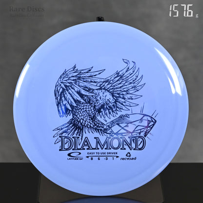 Latitude 64 Diamond recycled plastic disc golf frisbee for beginners easy to throw understable