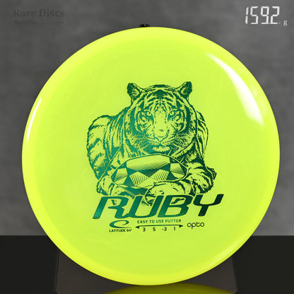 Latitude 64 Ruby easy to throw disc golf putter tiger stamp Rare Discs Canada 