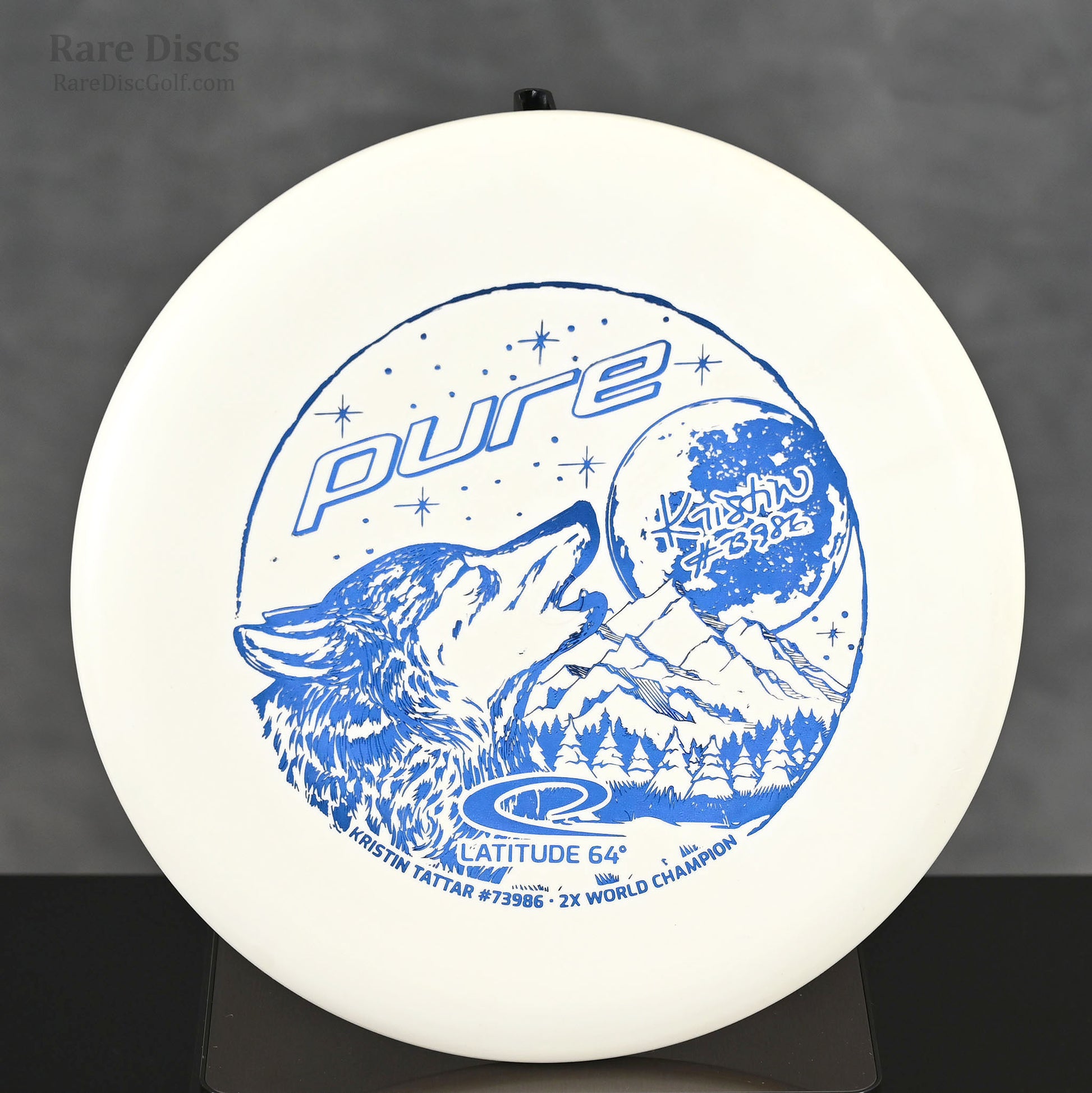 Latitude 64 Pure Zero Moonshine Wolf Stamp glow in the dark golf disc putter Rare Discs Canada