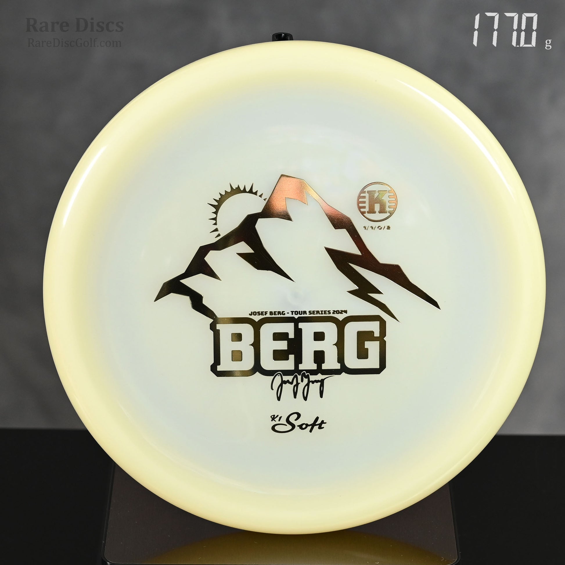 Kastaplast K1 Soft Glow Berg Josef Berg Tour Series Golf Approach Disc 2024 Canada