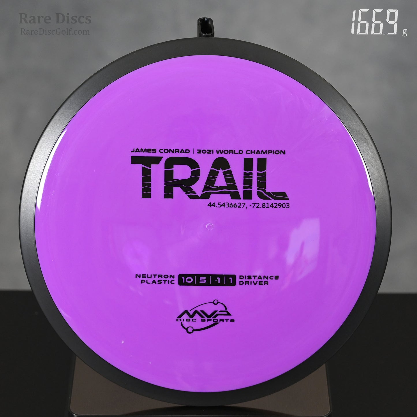 MVP Trail Neutron disc golf distance driver straight flying James Conrad Rare Discs Canada