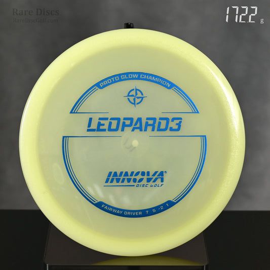 Innova Proto Glow Champion Leopard3 Rare Discs flippy fairway driver easy to throw night disc golf frisbee Rare Discs Canada