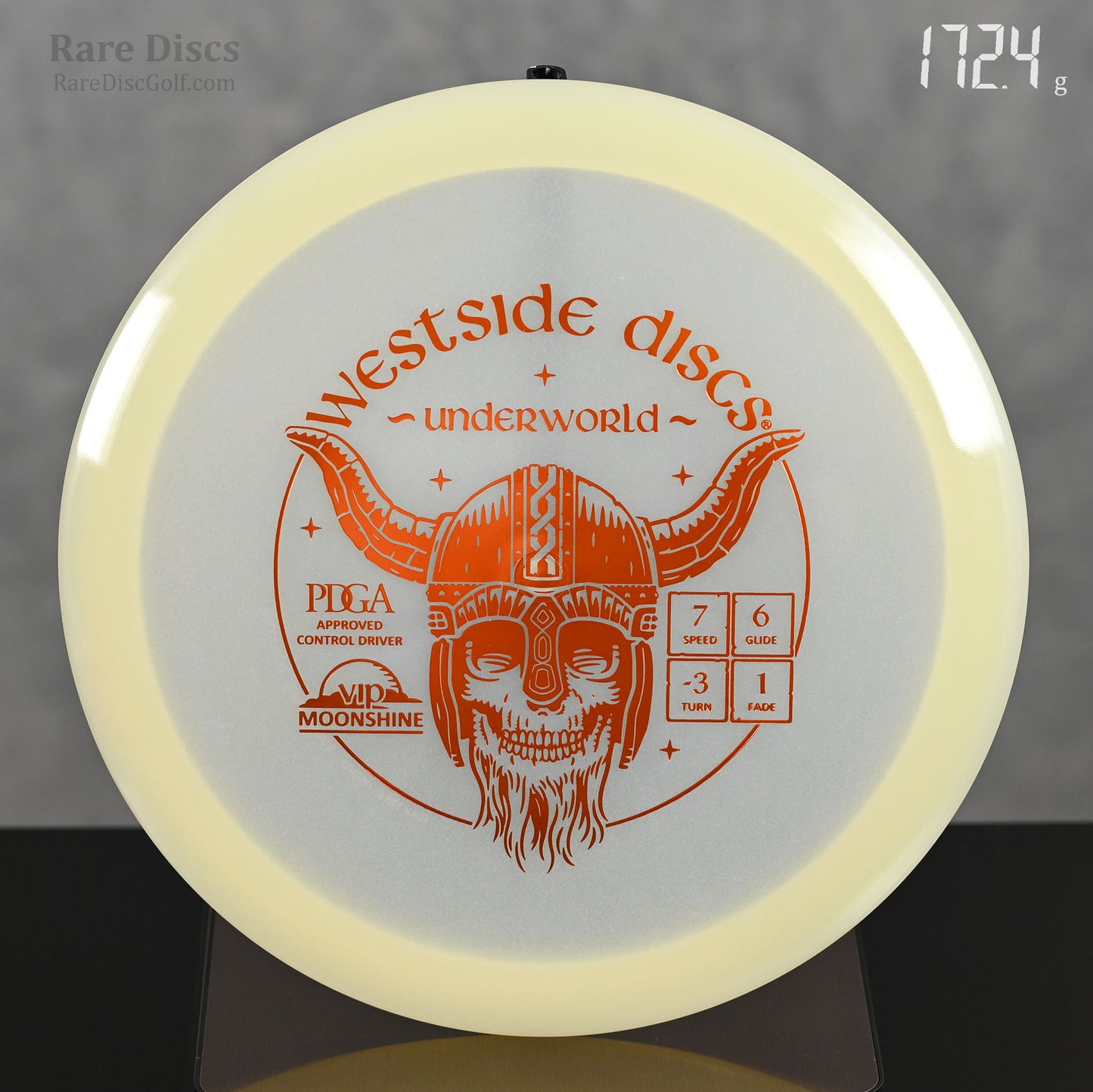 Westside Discs Underworld Moonshine Glow in the Dark Disc Golf Frisbee Skull Viking Stamp Rare Discs Canada