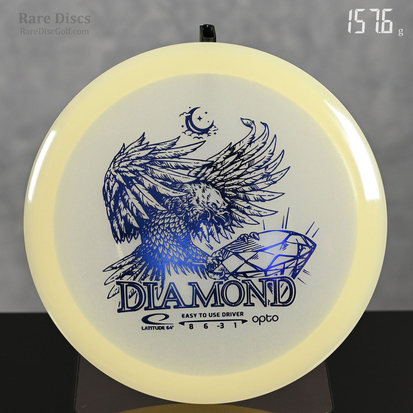 Rare Discs Latitude64 Diamond disc golf frisbee for beginners easy to throw eagle gem stamp glow in the dark Moonshine plastic Canadian Shop