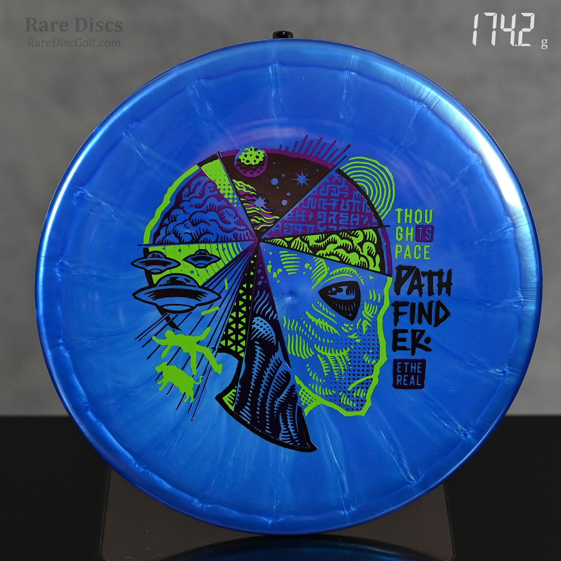 Thought space patherfinder ethereal straight flying midrange disc alien head stamp Rare Discs Canada