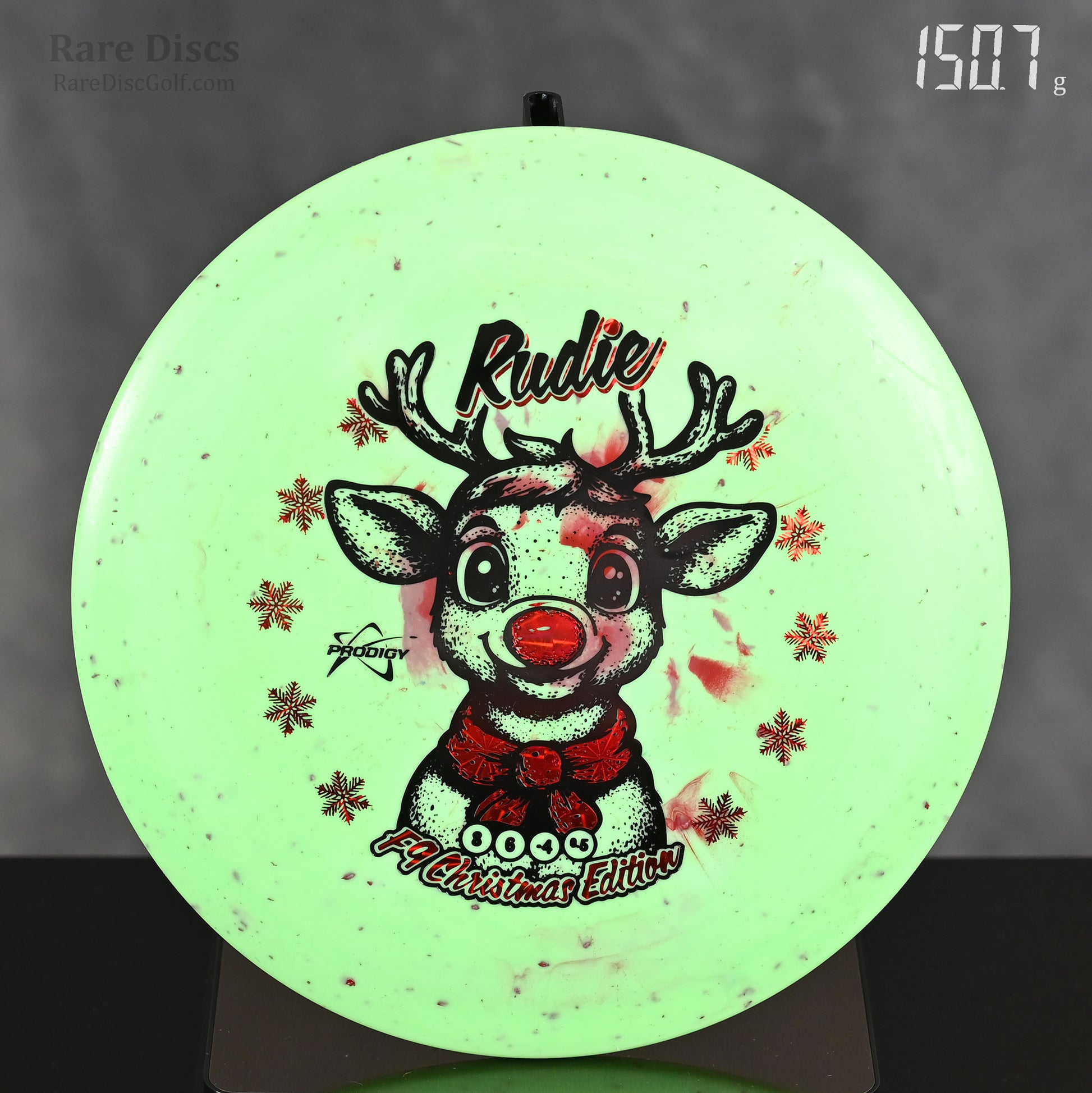 Prodigy F9 flippy fairway driver disc golf with Rudolph the Reindeer stamp Rare Discs Canada