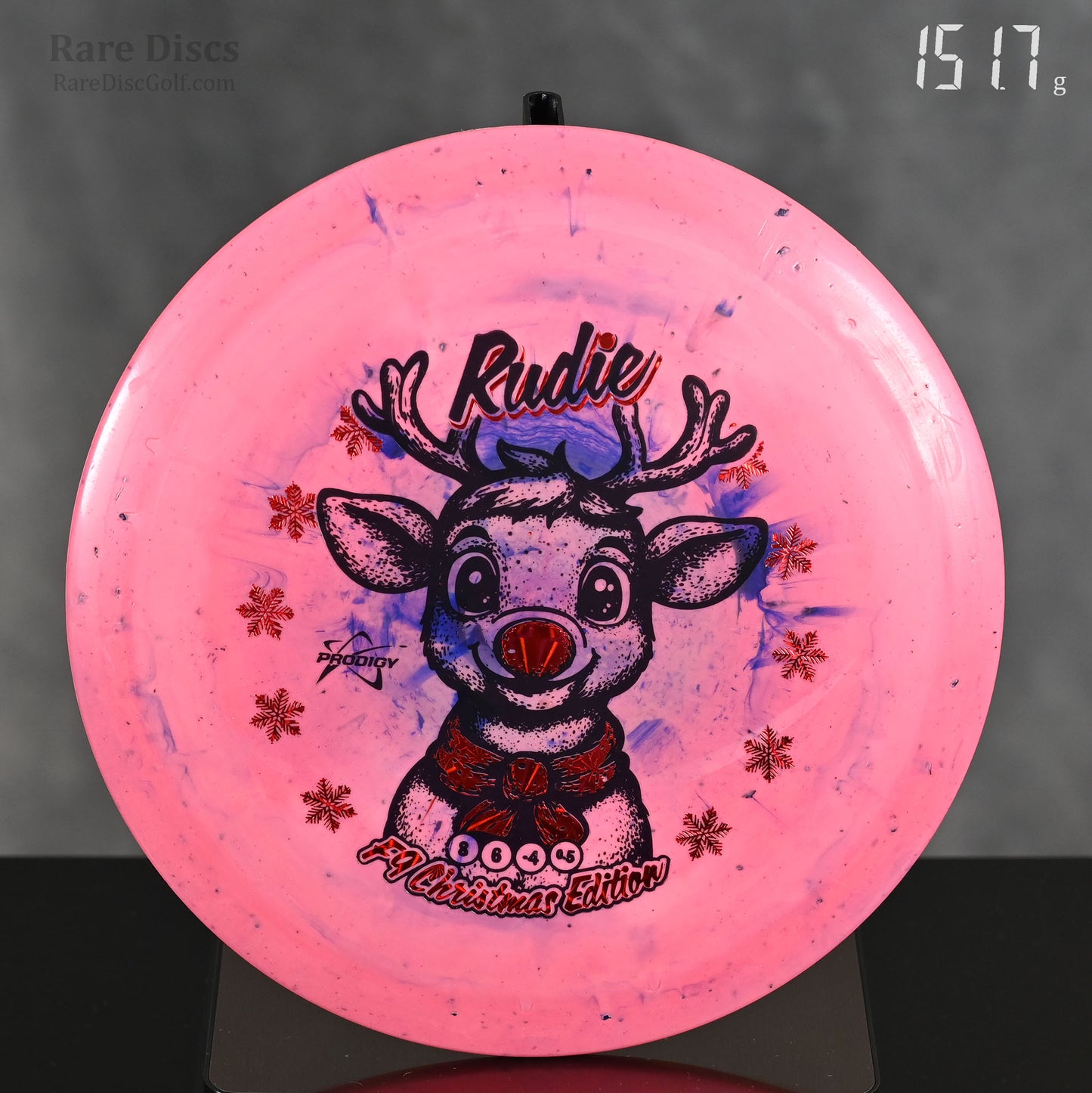 Prodigy F9 flippy fairway driver disc golf with Rudolph the Reindeer stamp Rare Discs Canada