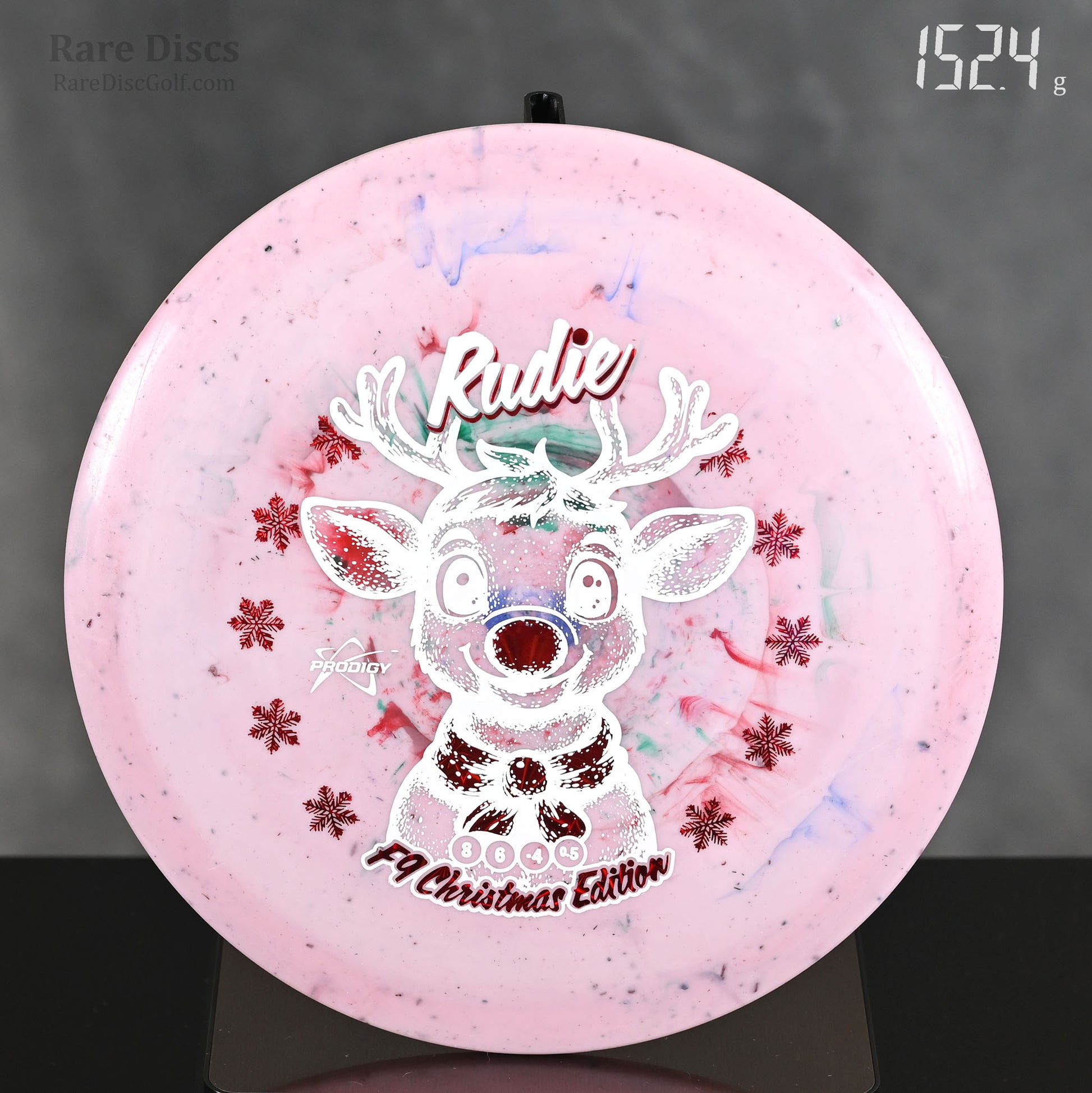 Prodigy F9 flippy fairway driver disc golf with Rudolph the Reindeer stamp Rare Discs Canada