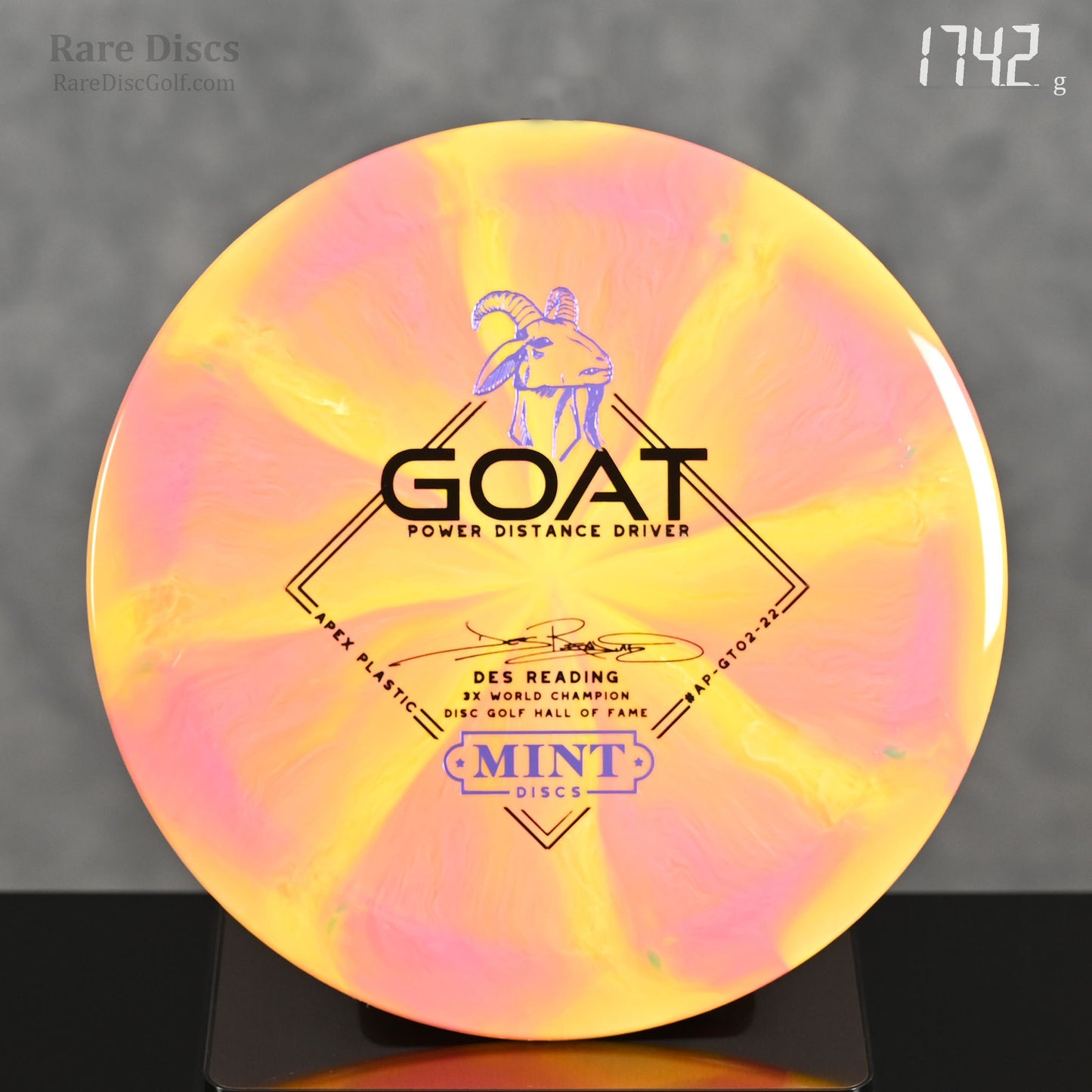 Mint Discs Goat overstable disc golf distance driver Available at Rare Discs Canada