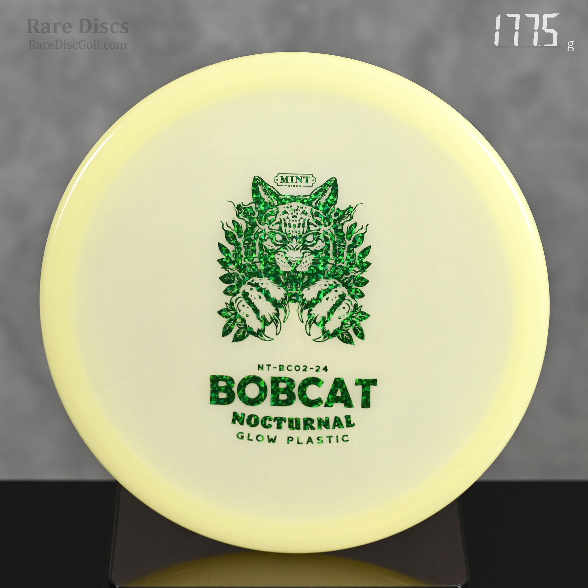 Mint Discs Bobcat overstable disc golf midrange in Glow Plastic Rare Discs Canada