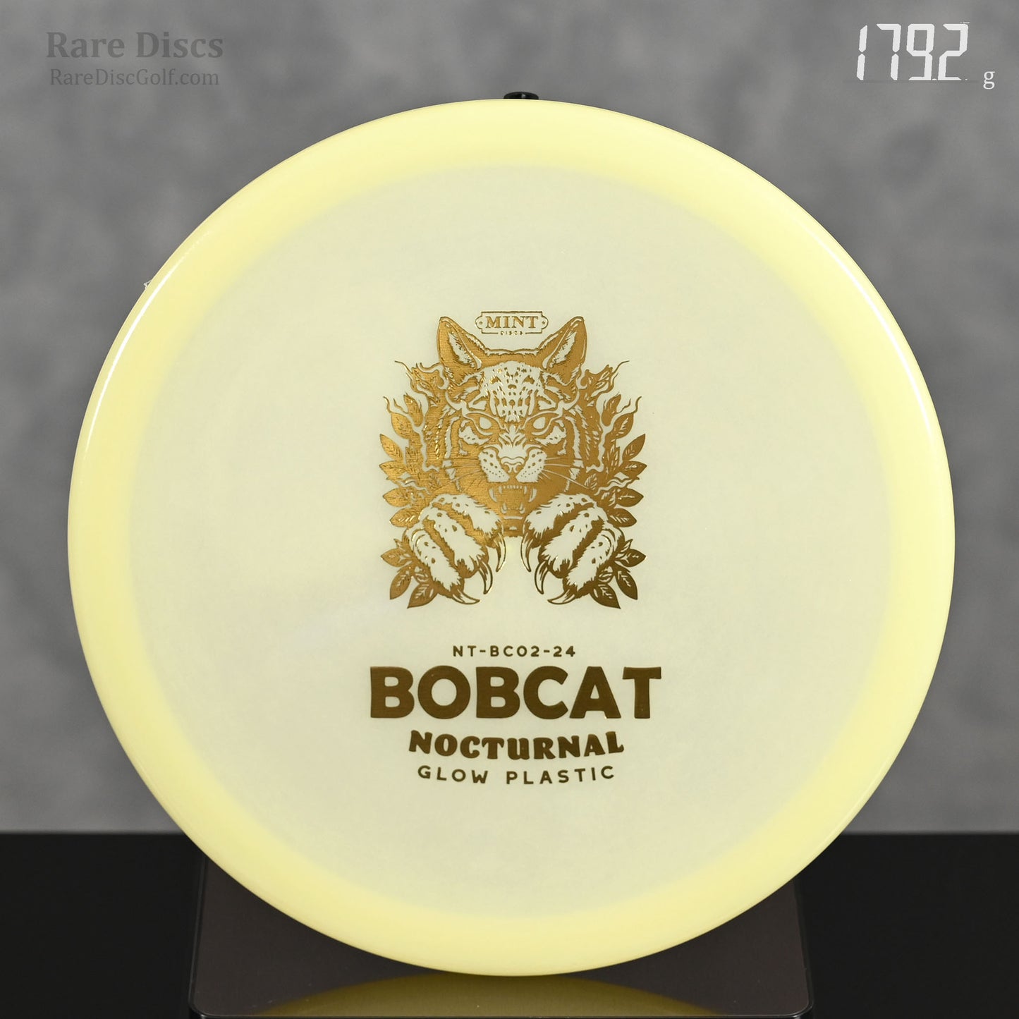 Mint Discs Bobcat overstable disc golf midrange in Glow Plastic Rare Discs Canada