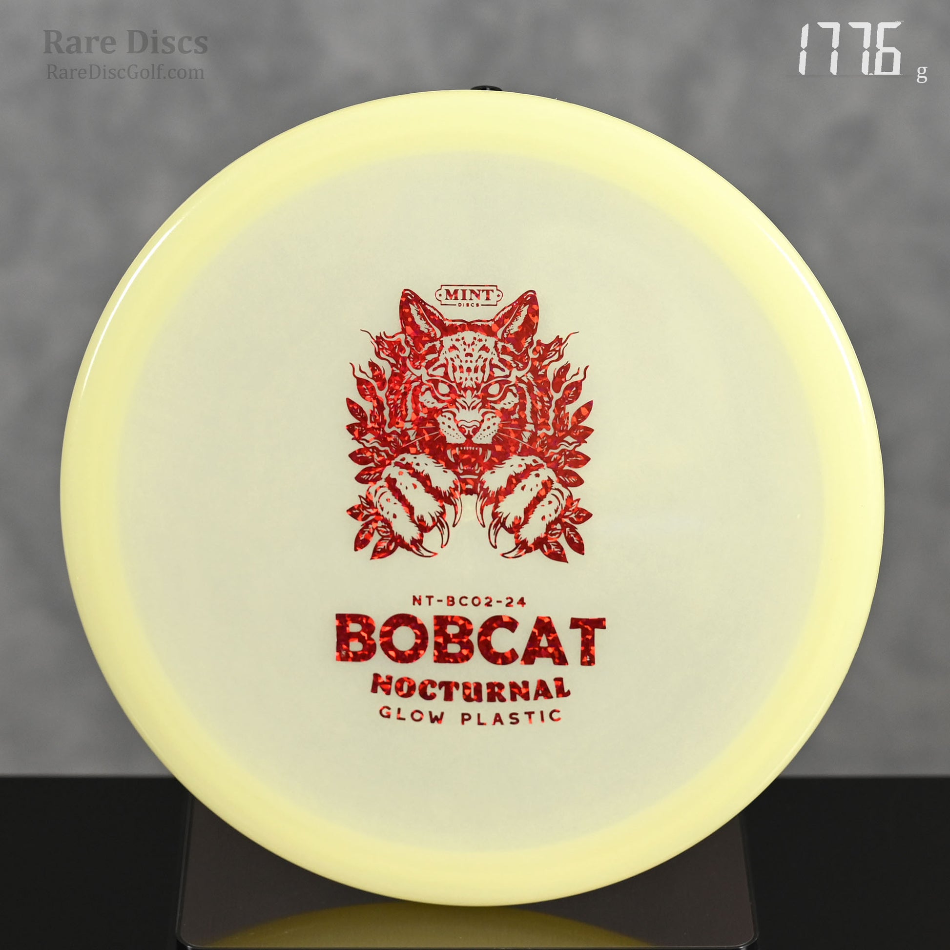 Mint Discs Bobcat overstable disc golf midrange in Glow Plastic Rare Discs Canada